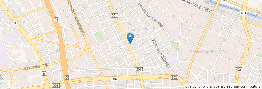 Mapa de ubicacion de 麺屋33 en Japonya, 東京都, 千代田区.