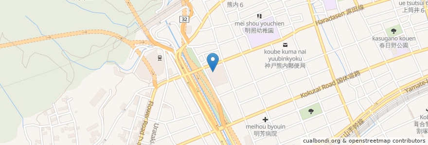 Mapa de ubicacion de アートセンター歯科 en 日本, 兵庫県, 神戸市, 中央区.