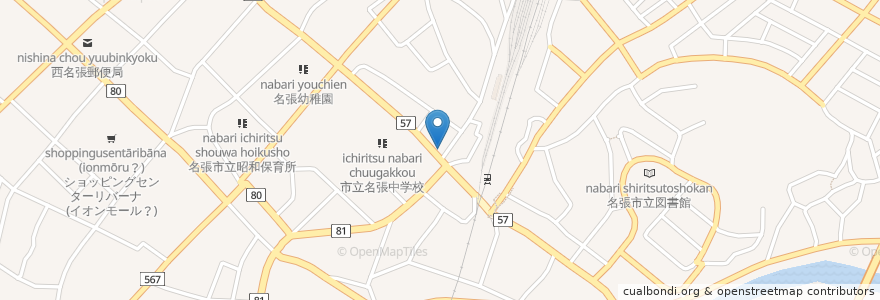 Mapa de ubicacion de 進学塾GT en Japonya, 三重県, 名張市.