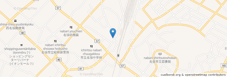 Mapa de ubicacion de 中尾もーたーぷーる en ژاپن, 三重県, 名張市.