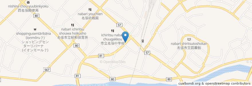 Mapa de ubicacion de 子ども英語アクティメソッド en Japão, 三重県, 名張市.