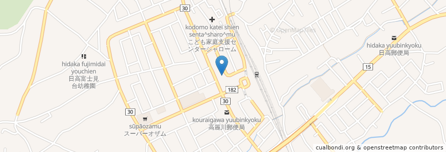 Mapa de ubicacion de ビスケット en Japan, Präfektur Saitama, 日高市.