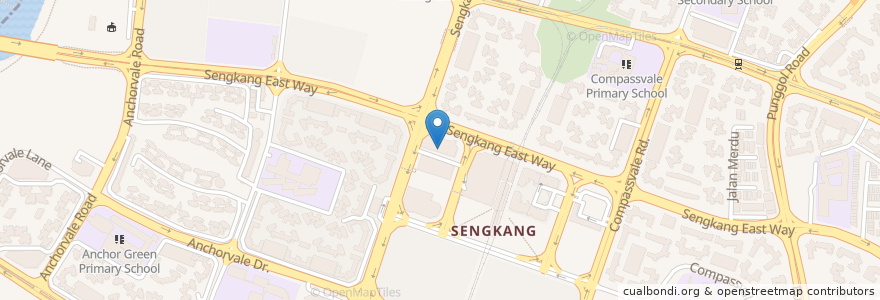 Mapa de ubicacion de Workspace @ Sengkang CC en Singapour, Northeast.