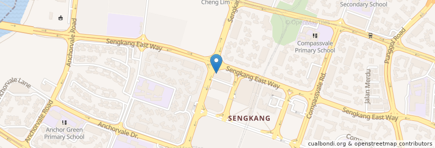 Mapa de ubicacion de Cristofori en Singapore, Northeast.