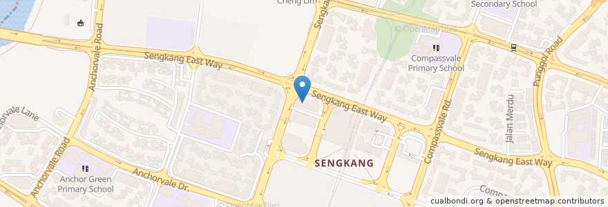Mapa de ubicacion de AXS en Singapour, Northeast.