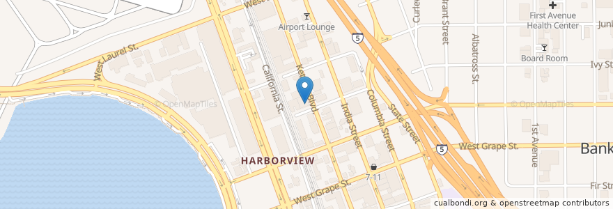 Mapa de ubicacion de Herb & Eatery en Vereinigte Staaten Von Amerika, Kalifornien, San Diego County, San Diego.