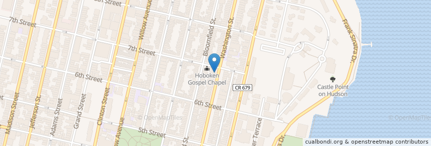 Mapa de ubicacion de Hoboken Animal Hospital P.A. en Verenigde Staten, New Jersey, Hudson County, Hoboken.