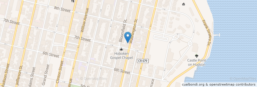 Mapa de ubicacion de Mathnasium en Verenigde Staten, New Jersey, Hudson County, Hoboken.
