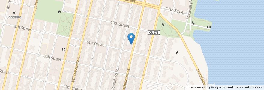 Mapa de ubicacion de Amanda's en 미국, 뉴저지, Hudson County, Hoboken.
