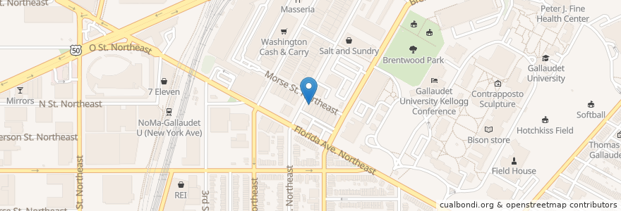 Mapa de ubicacion de Union District Oyster Bar & Lounge en ایالات متحده آمریکا, واشینگتن، دی.سی., واشنگتن.