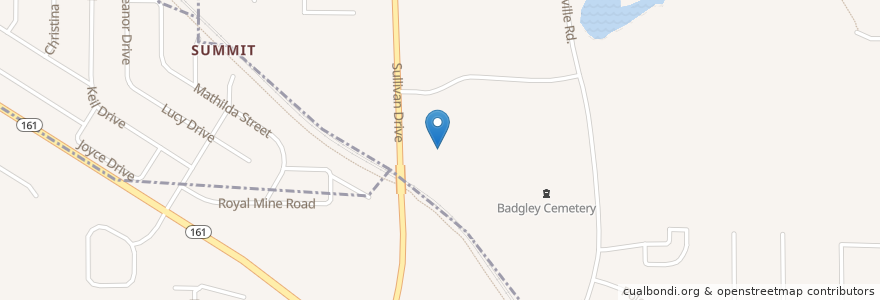 Mapa de ubicacion de Westview Baptist Church en United States, Illinois, Swansea.