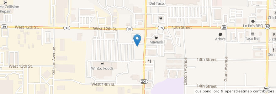 Mapa de ubicacion de Papa Murphy's en United States, Utah, Weber County, Ogden.