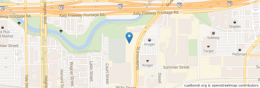 Mapa de ubicacion de Memorial Hermann Convenient Care Center en Amerika Syarikat, Texas, Houston, Harris County.