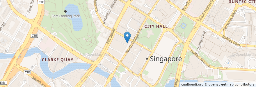 Mapa de ubicacion de Butterknife Folk en Singapour, Central.