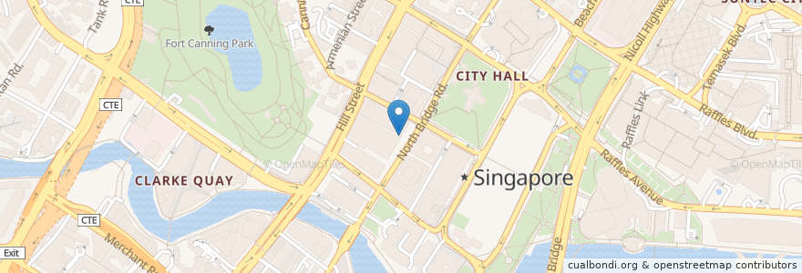 Mapa de ubicacion de Fireless Kitchen en 싱가포르, Central.