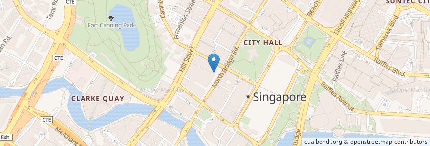 Mapa de ubicacion de Yanmi Yogurt en 싱가포르, Central.
