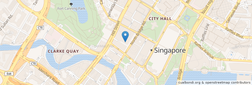 Mapa de ubicacion de The Ngee Ann Kongsi Theatre en Singapore, Central.