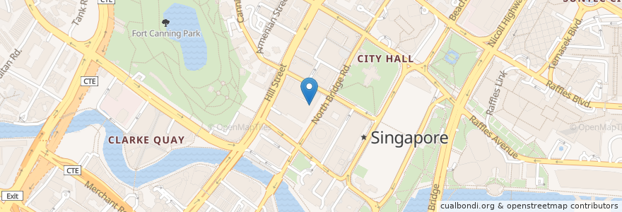 Mapa de ubicacion de The Oyster Banm en سنغافورة, Central.