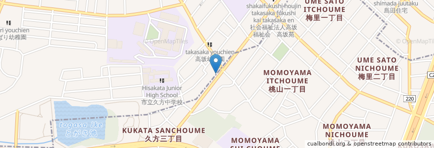 Mapa de ubicacion de やきとり家美濃路 en Japão, 愛知県, Nagoia, 天白区, 緑区.