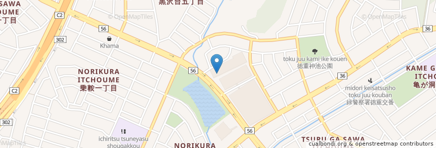 Mapa de ubicacion de 三菱UFJ銀行 en Japonya, 愛知県, 名古屋市, 緑区.