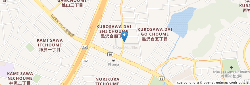 Mapa de ubicacion de つくし en اليابان, 愛知県, 名古屋市, 緑区.