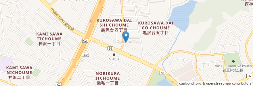 Mapa de ubicacion de abc plus 英会話スクール 緑徳重校 en Japón, Prefectura De Aichi, Nagoya, 緑区.