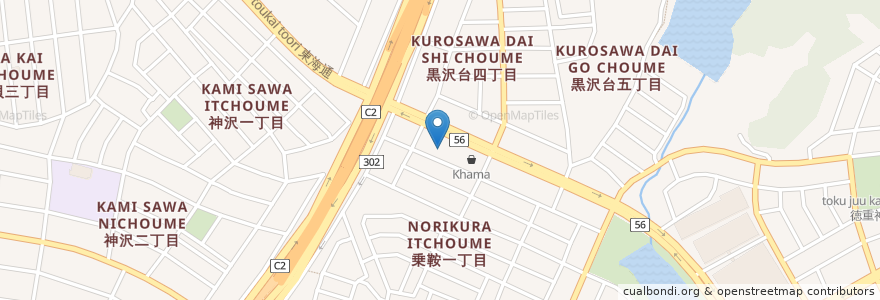 Mapa de ubicacion de マンガ喫茶山ん馬 en Japonya, 愛知県, 名古屋市, 緑区.