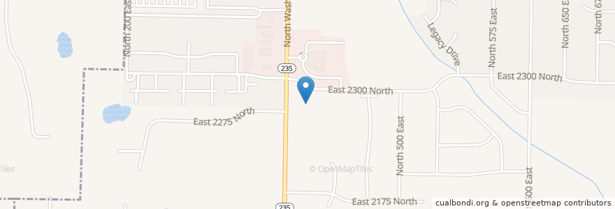 Mapa de ubicacion de Zions Bank en Vereinigte Staaten Von Amerika, Utah, Weber County, North Ogden.