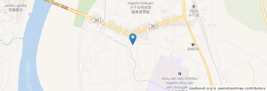 Mapa de ubicacion de 位下歯科医院 en Japan, Präfektur Niigata, 小千谷市.