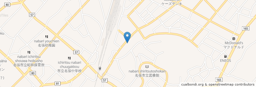 Mapa de ubicacion de えがおつくる矯正歯科 en Japão, 三重県, 名張市.