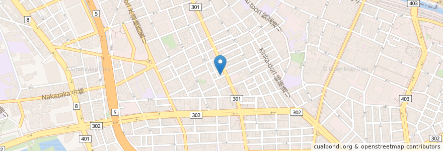 Mapa de ubicacion de 神保町食肉センター en Japon, Tokyo, 千代田区.