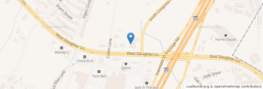 Mapa de ubicacion de Walgreens en Stati Uniti D'America, Texas, Travis County, Austin.