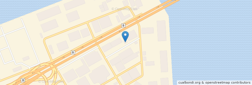 Mapa de ubicacion de 波止場食堂 レストハウス店 en Jepun, 神奈川県, 横浜市, 鶴見区.