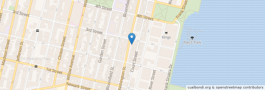 Mapa de ubicacion de CityMD en الولايات المتّحدة الأمريكيّة, نيو جيرسي, Hudson County, Hoboken.