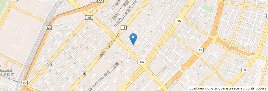 Mapa de ubicacion de 銀座四丁目公共駐車場 en Japonya, 東京都.