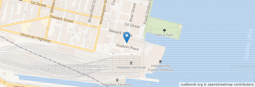 Mapa de ubicacion de Provident Bank en Vereinigte Staaten Von Amerika, New Jersey, Hudson County, Hoboken.