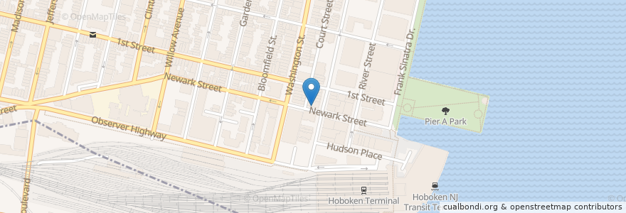 Mapa de ubicacion de La Casa Restaurante en Estados Unidos Da América, Nova Jérsei, Hudson County, Hoboken.