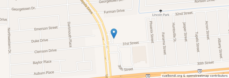 Mapa de ubicacion de Kenner Discount Pharmacy en Amerika Syarikat, Louisiana, Jefferson Parish, Kenner.
