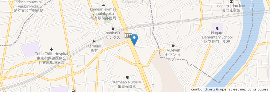 Mapa de ubicacion de ニッポンレンタカー en Япония, Токио, Адати.