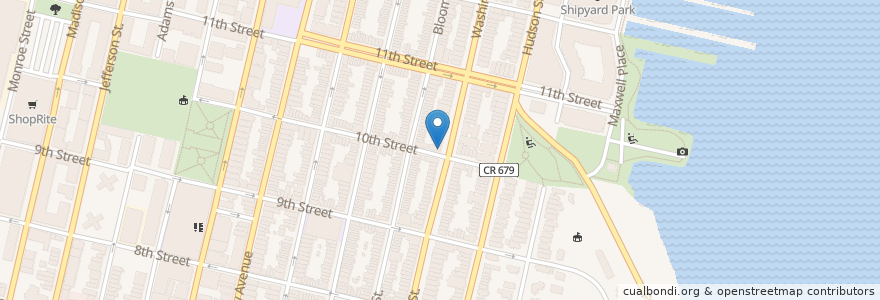 Mapa de ubicacion de Better Life Pharmacy en United States, New Jersey, Hudson County, Hoboken.