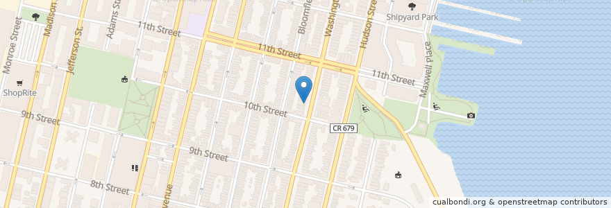 Mapa de ubicacion de Marian Farag, D.M.D. en アメリカ合衆国, ニュージャージー州, Hudson County, Hoboken.