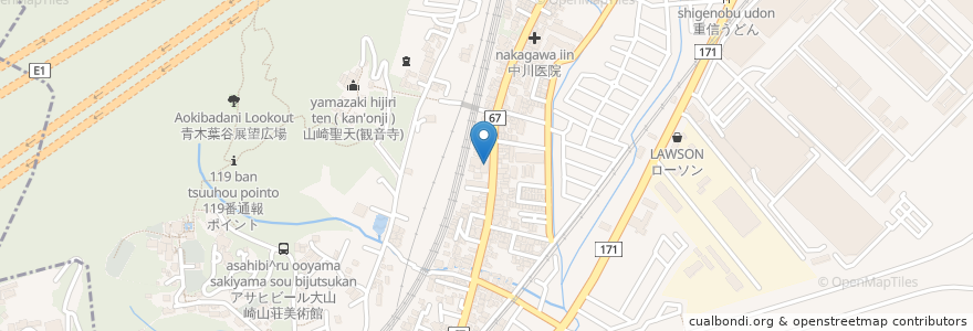 Mapa de ubicacion de 天理教京龍分教会 en Giappone, Prefettura Di Kyoto, 乙訓郡, 大山崎町.