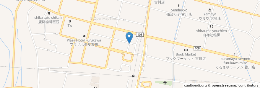 Mapa de ubicacion de ととや en Япония, Мияги, 大崎市.
