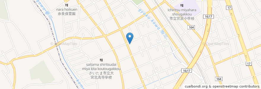 Mapa de ubicacion de ほっともっと en 日本, 埼玉県, さいたま市, 北区.
