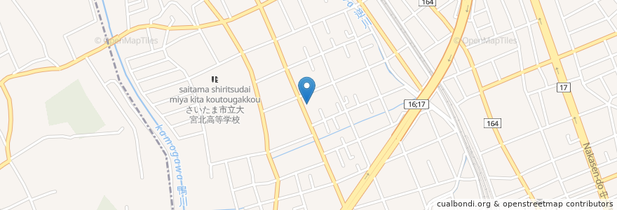 Mapa de ubicacion de ドラッグセイムス奈良町店 en Japonya, 埼玉県, さいたま市, 北区.