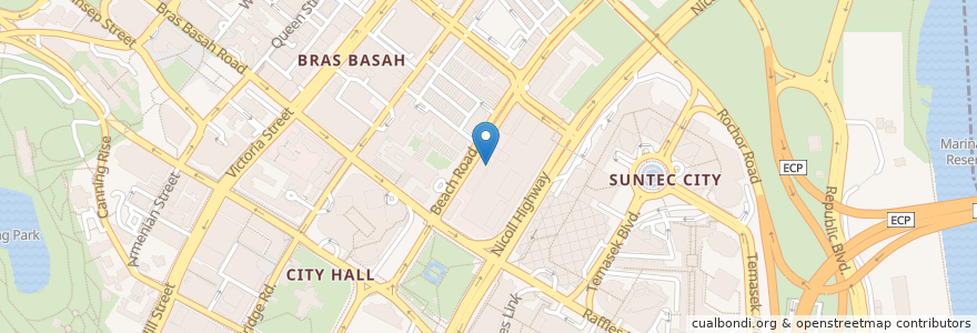 Mapa de ubicacion de Court Martial Bar en سنغافورة, Central.
