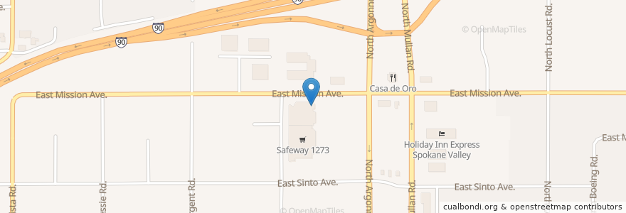 Mapa de ubicacion de New Hope Bible Church en Amerika Syarikat, Washington, Spokane County, Spokane Valley.