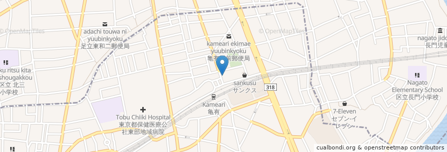 Mapa de ubicacion de マクドナルド en Japón, Tokio, Adachi.
