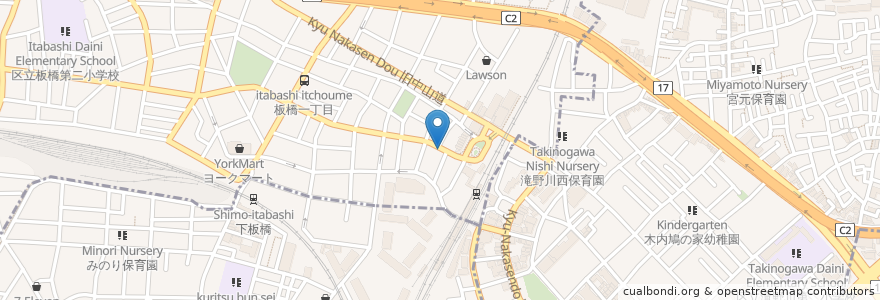 Mapa de ubicacion de 郵便ポスト en اليابان, 東京都, 北区.