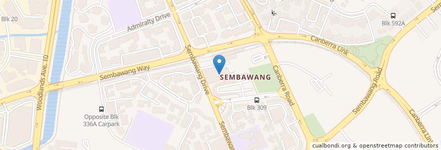 Mapa de ubicacion de Ya Kun Family Cafe en سنغافورة, Northwest.